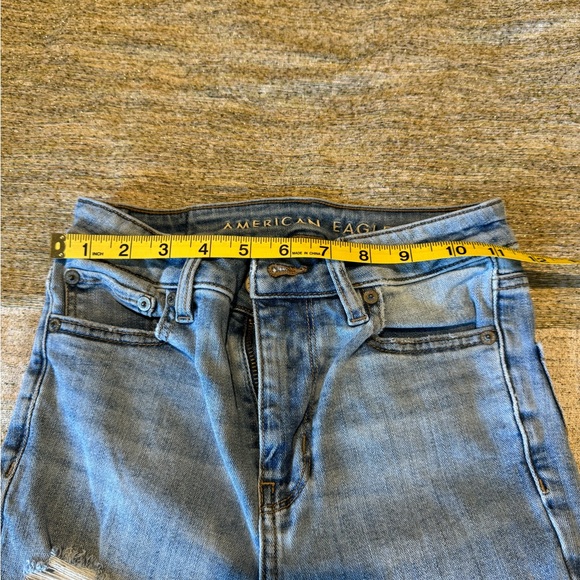 American Eagle Super Stretch Distressed Flare Jeans Size 00XS - Picture 9 of 14